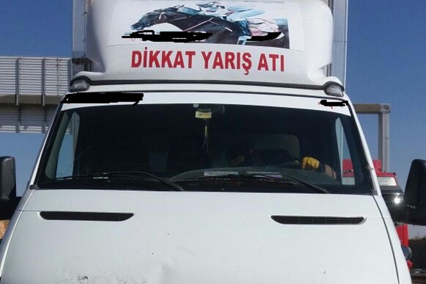 Yarış atı taşıyan kamyonette uyuşturucu ele geçirildi Yarış atı taşıyan kamyonette uyuşturucu ele geçirildi